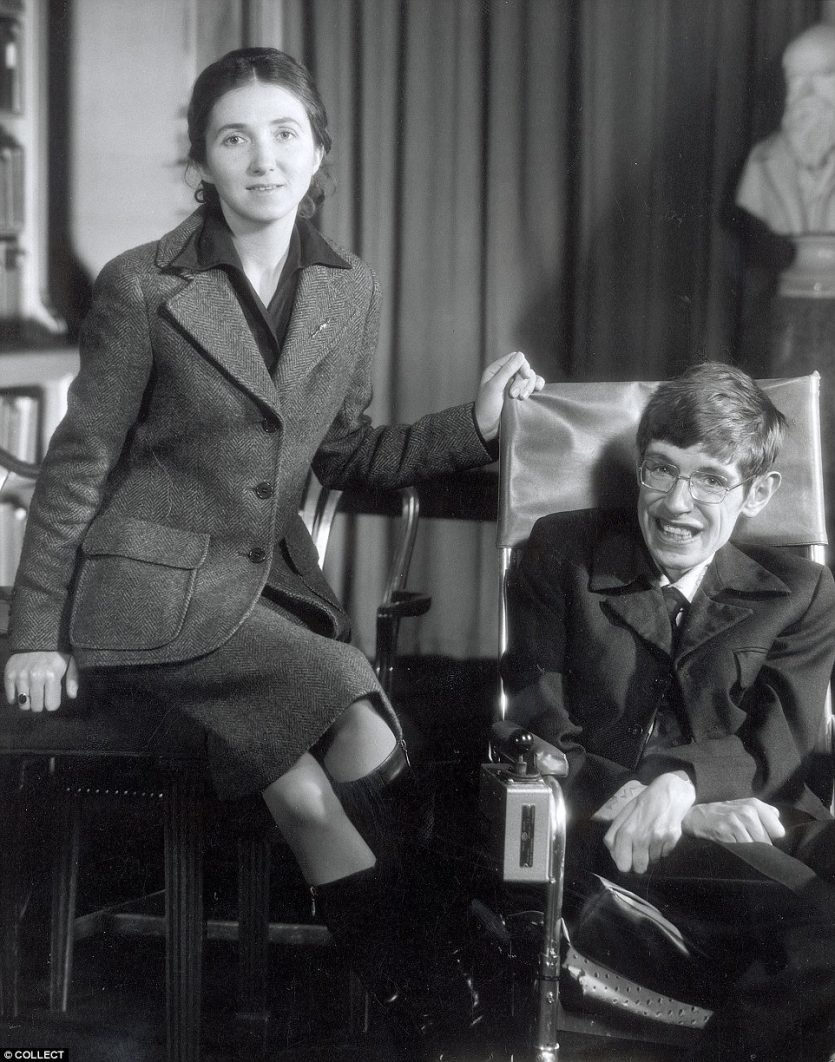 Hawking y su primera esposa Jane