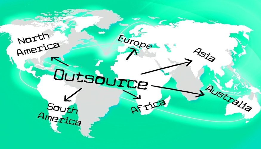 Outsourcing es empleados a todo el mundo