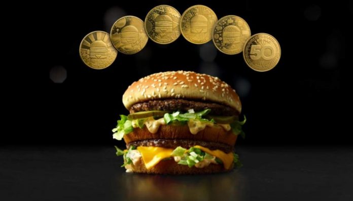 McDonald's presenta moneda MacCoin por aniversario de la Big Mac