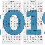 Calendario laboral 2019