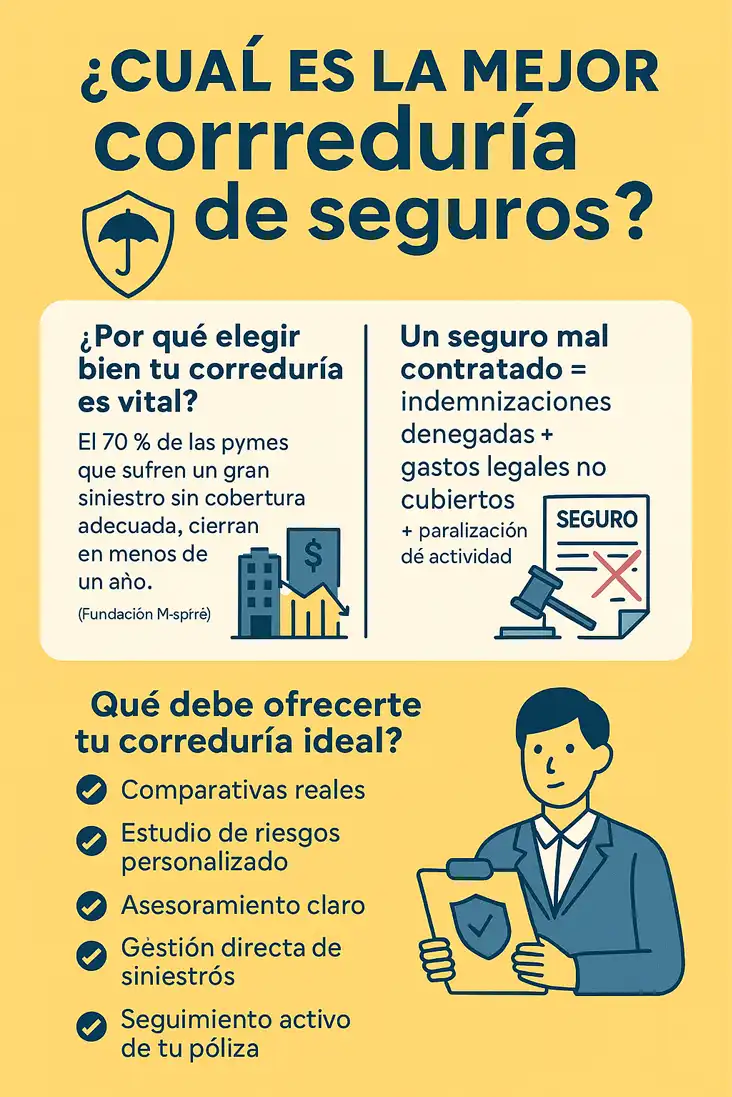 Cuál es la mejor correduría de seguros infografía