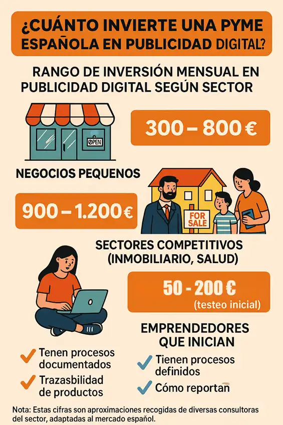 cómo hacer publicidad digital para pymes con poco presupuesto infografía