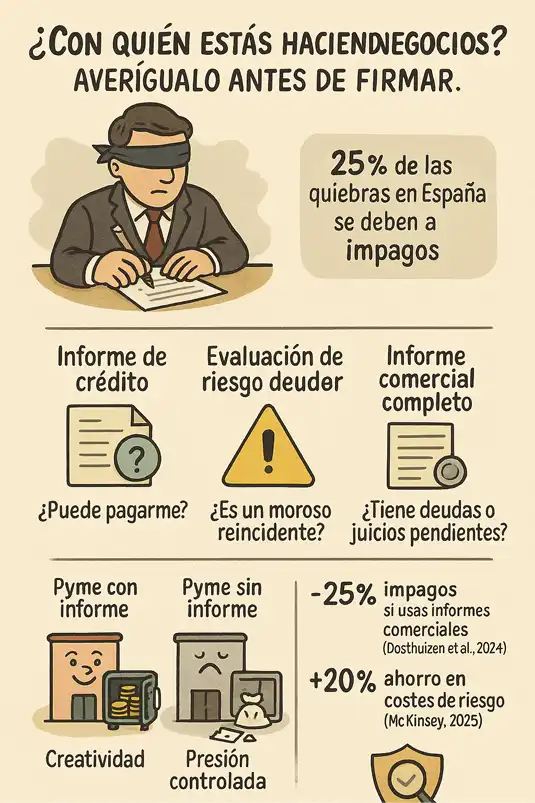 por qué es importante contratar un servicio de información comercial infografía