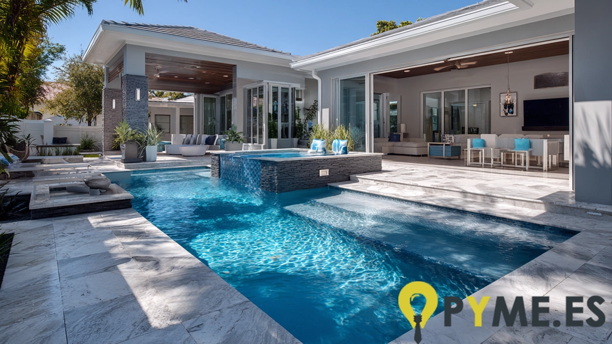 gres porcelánico en reformas de piscinas