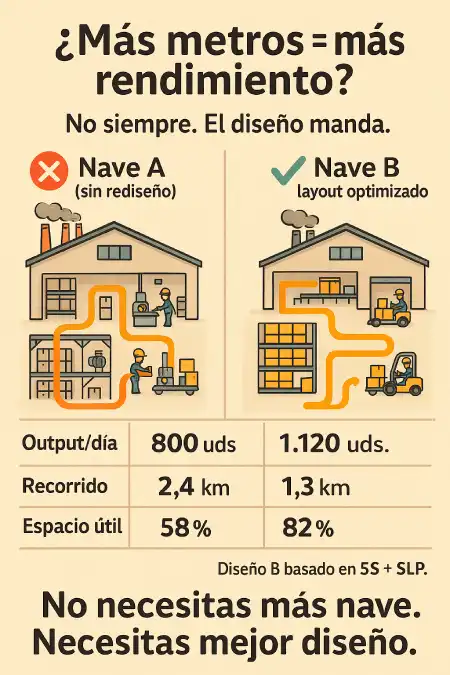 más metros más rendimiento infografía