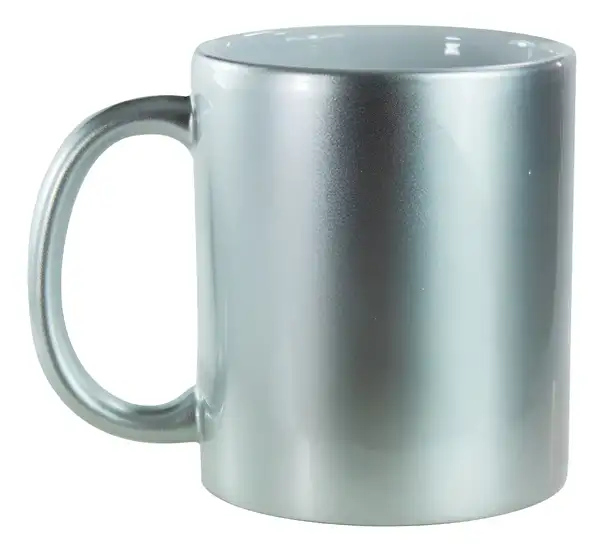 ejemplo de Tazas metálicas plateadas