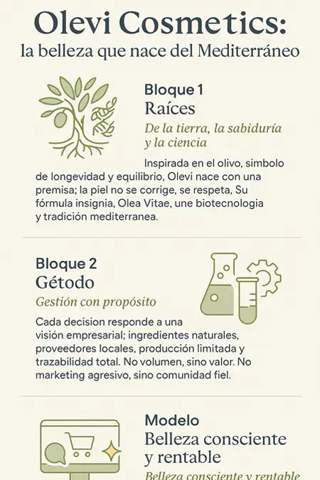 infografía Olevi Cosmetics