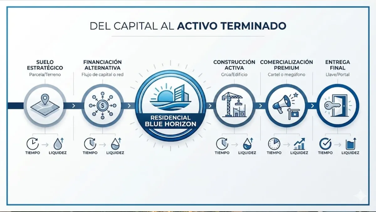 Del capital al activo terminado infografía