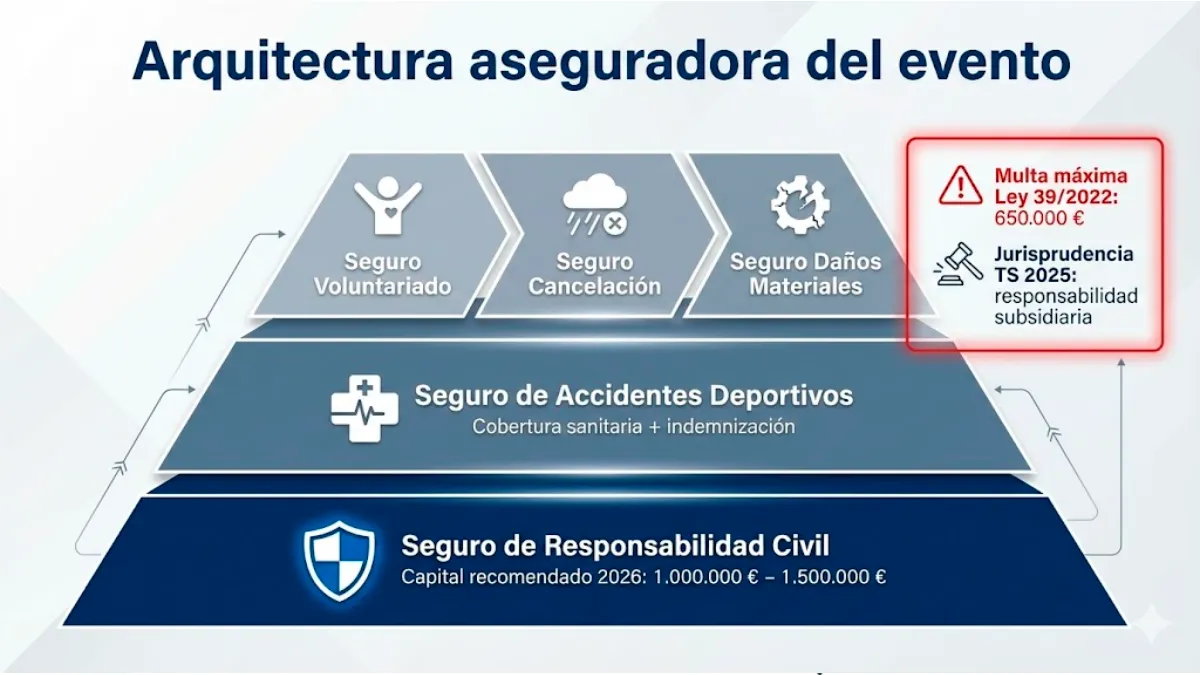 Arquitectura aseguradora del evento infografía