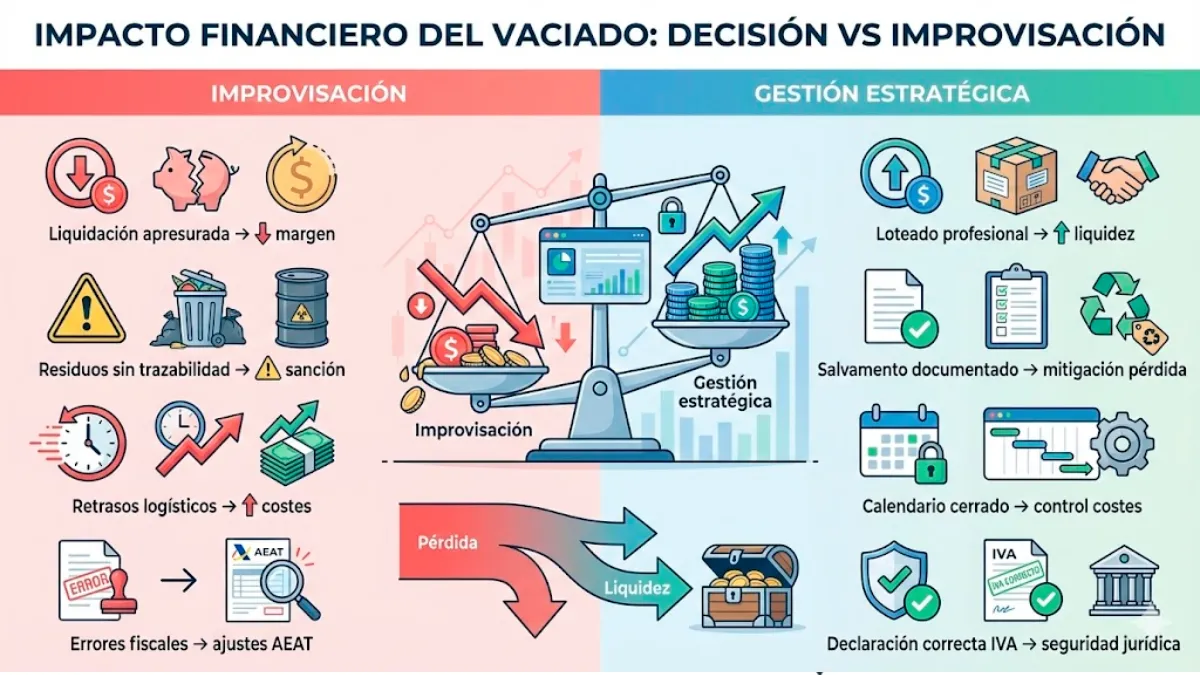 Impacto financiero del vaciado_ decisión vs improvisación