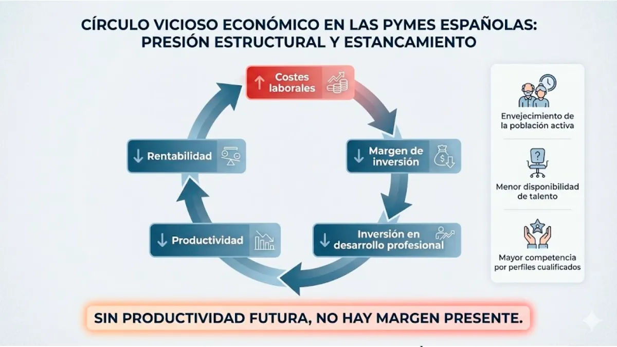 “La paradoja de la pyme española” infografía
