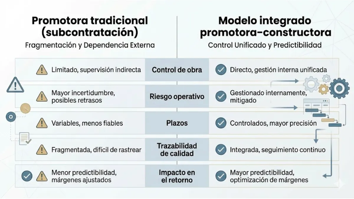 Modelo tradicional vs modelo integrado (caso Adendia)