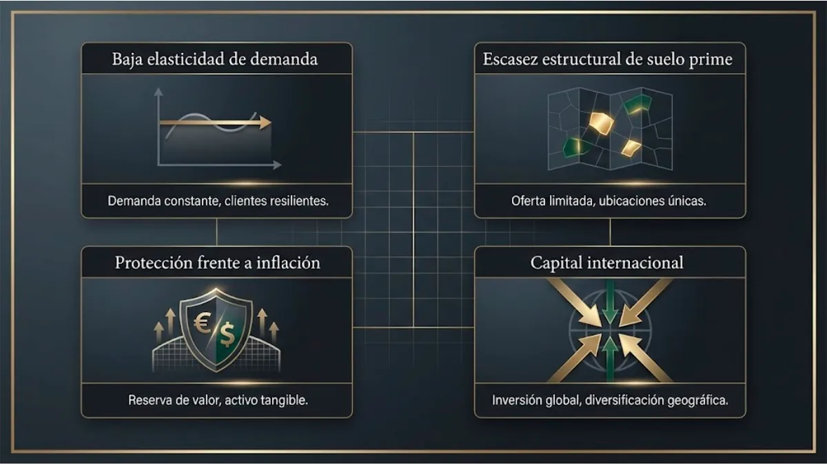 Por qué el inmobiliario premium actúa como valor refugio