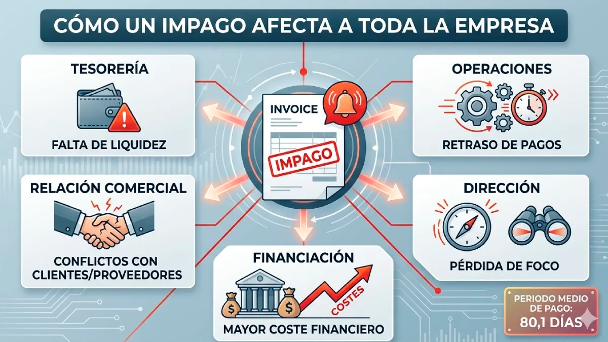 Impacto del impago en cadena