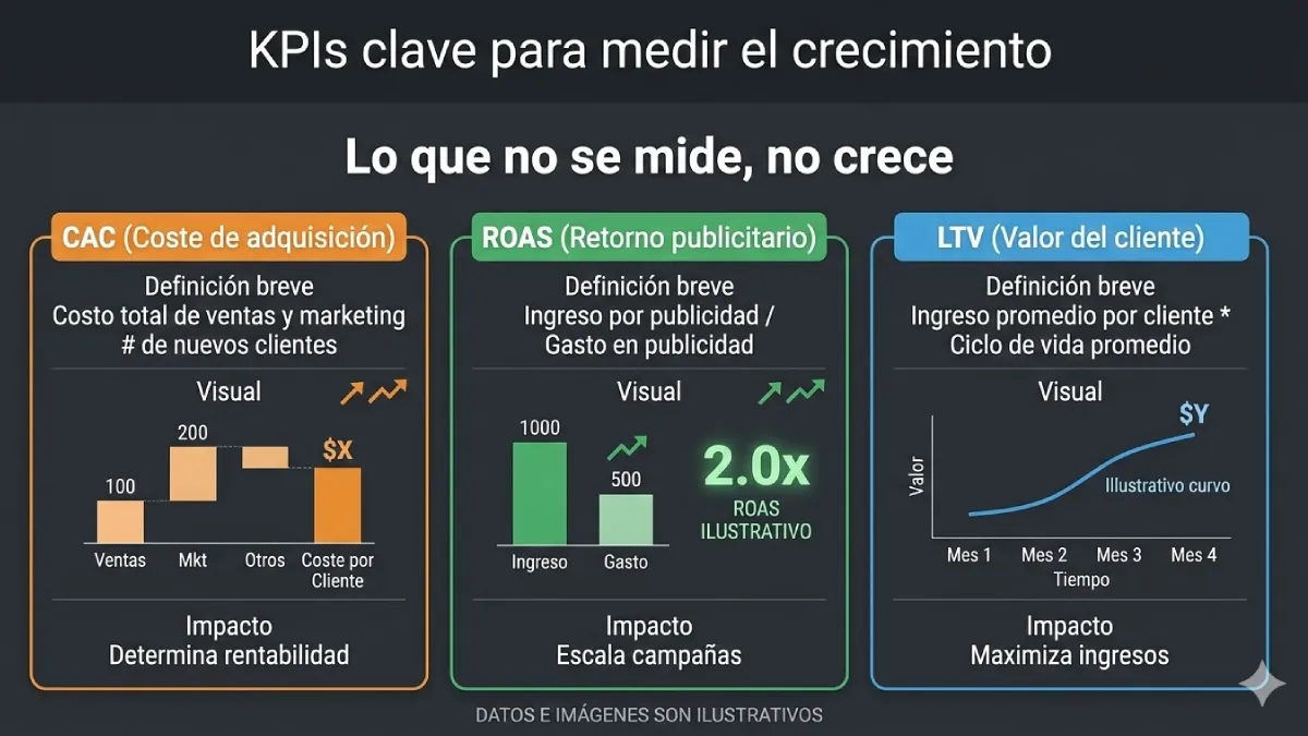 KPIs para medir el crecimiento