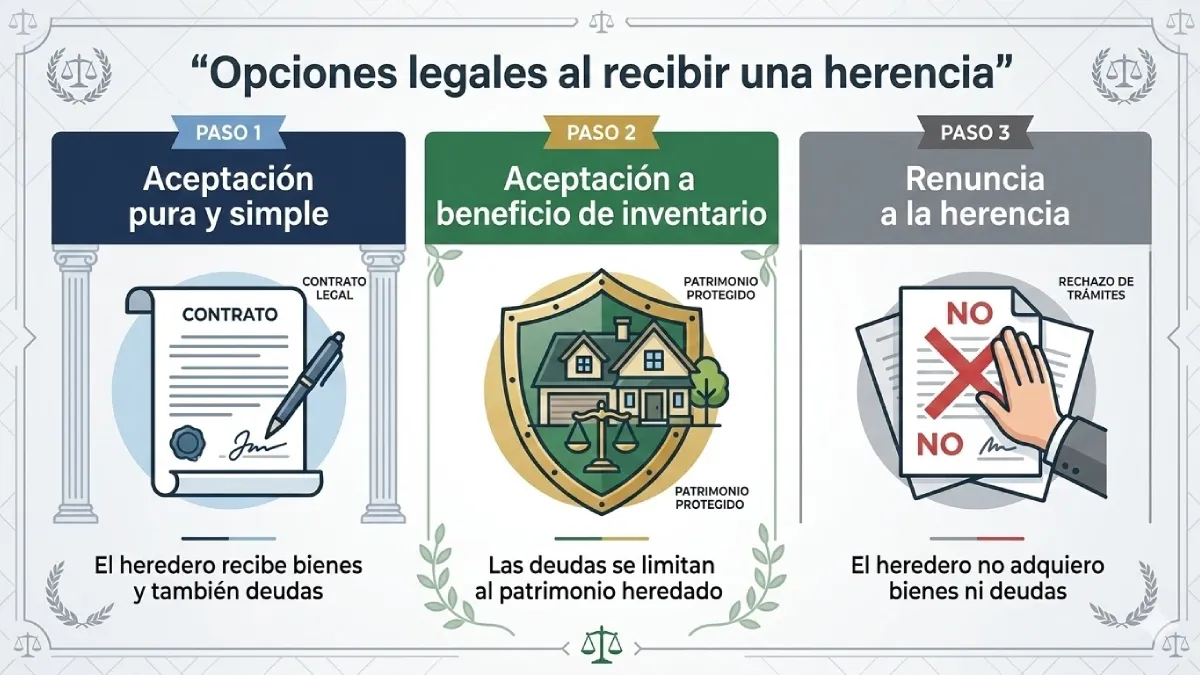 aceptación o renuncia de la herencia