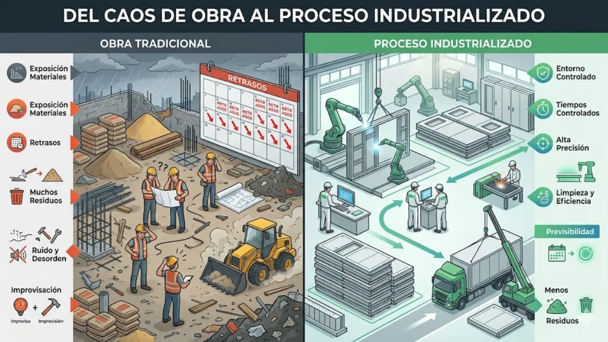 cómo funciona una casa prefabricada eficiente