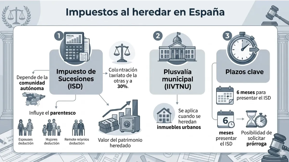 impuestos y obligaciones fiscales de una herencia