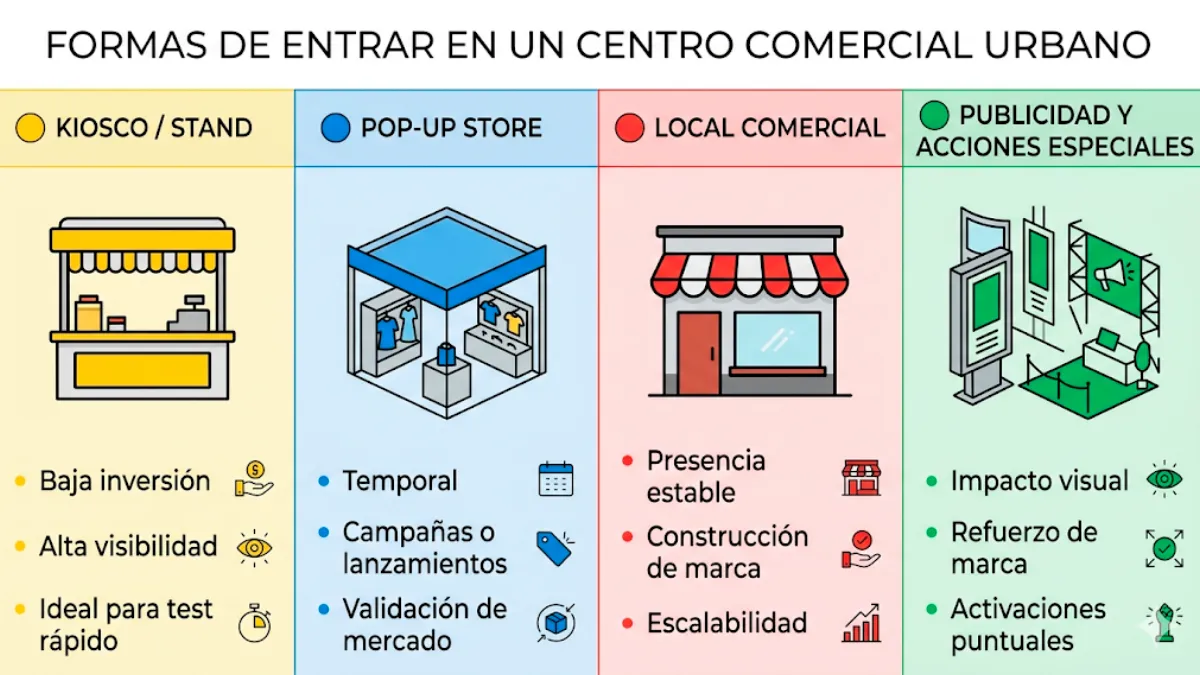 mejores negocios para iniciar en centros comerciales