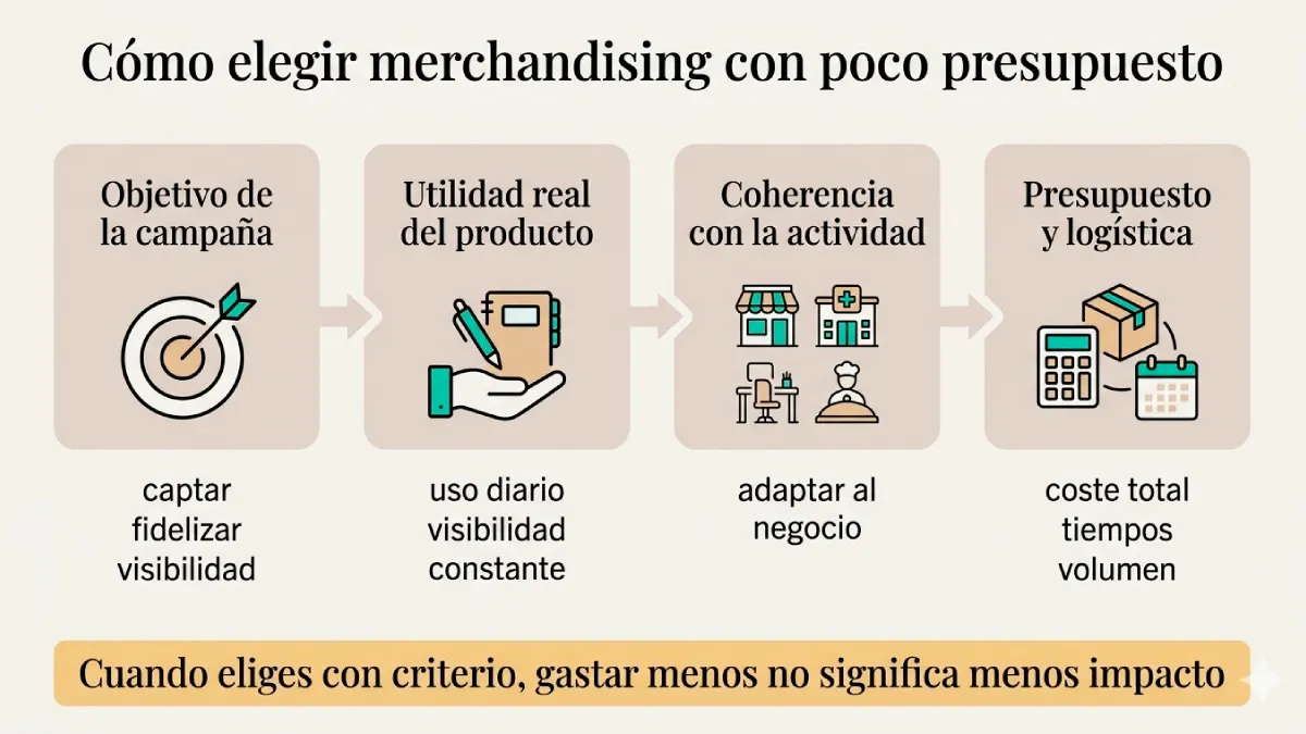 merchandising personalizado para una pyme con poco presupuesto