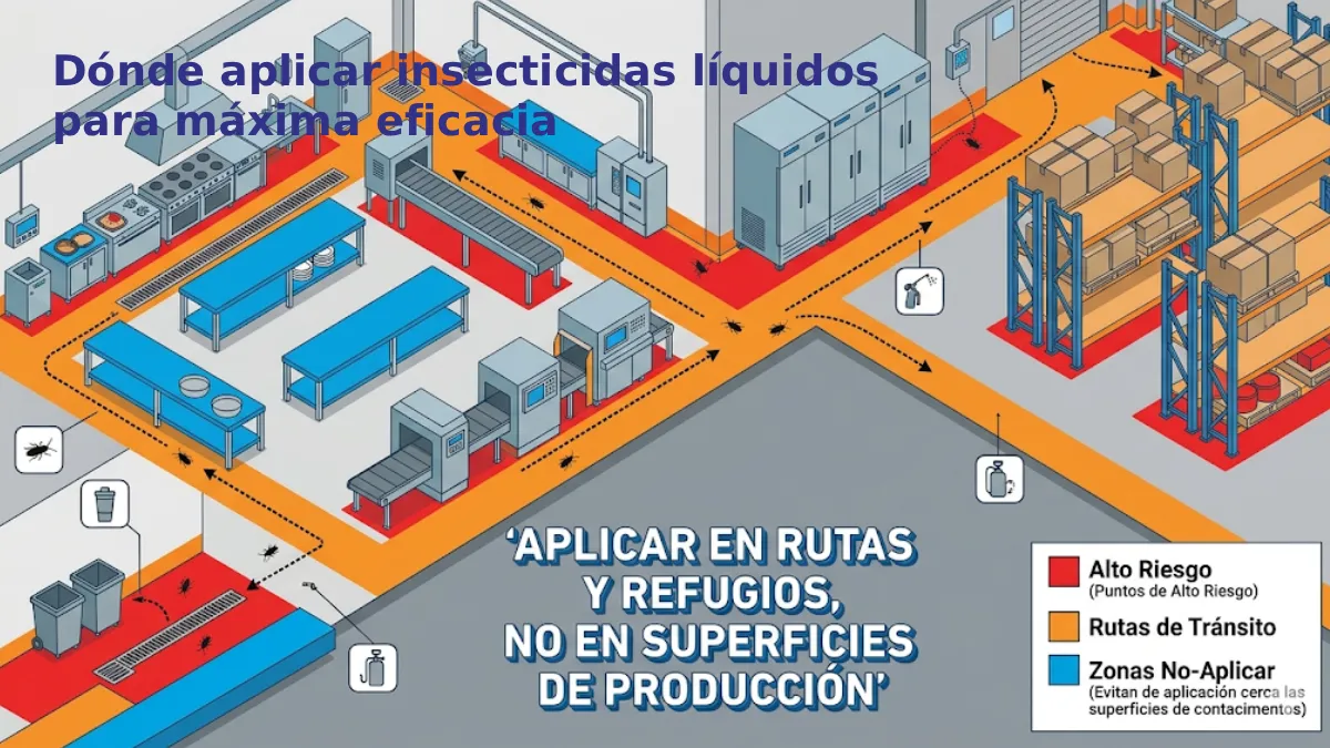 Dónde aplicar correctamente los insecticidas líquidos