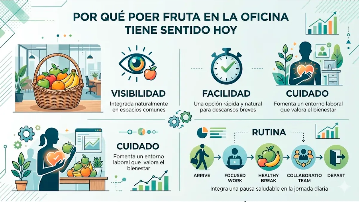 Infografía 1 — por qué poner fruta en la oficina