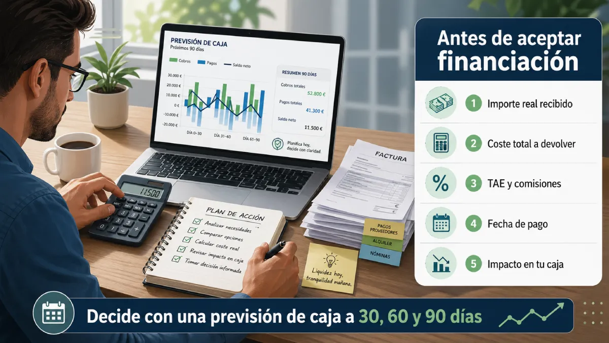 calcular el coste real antes de aceptar financiación