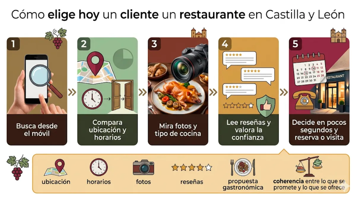 cómo eligen los clientes un restaurante