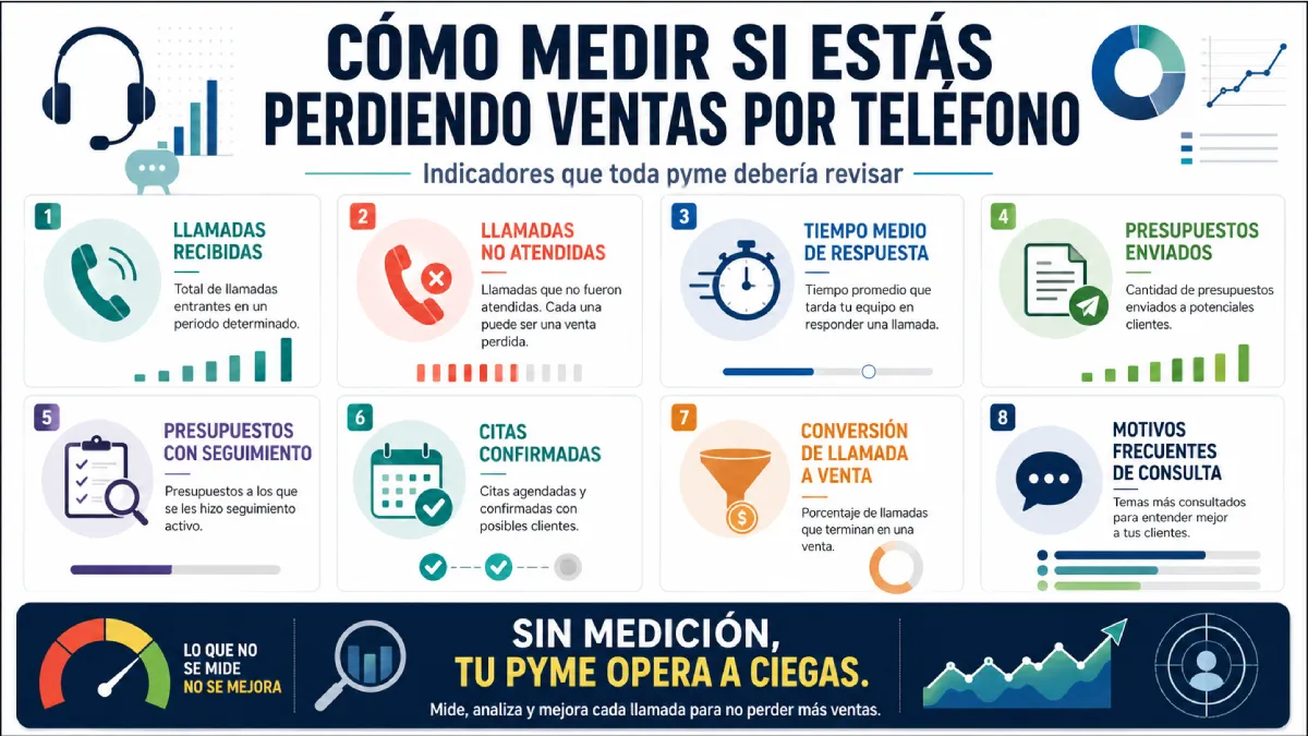 cómo medir si estás perdiendo ventas telefónicas