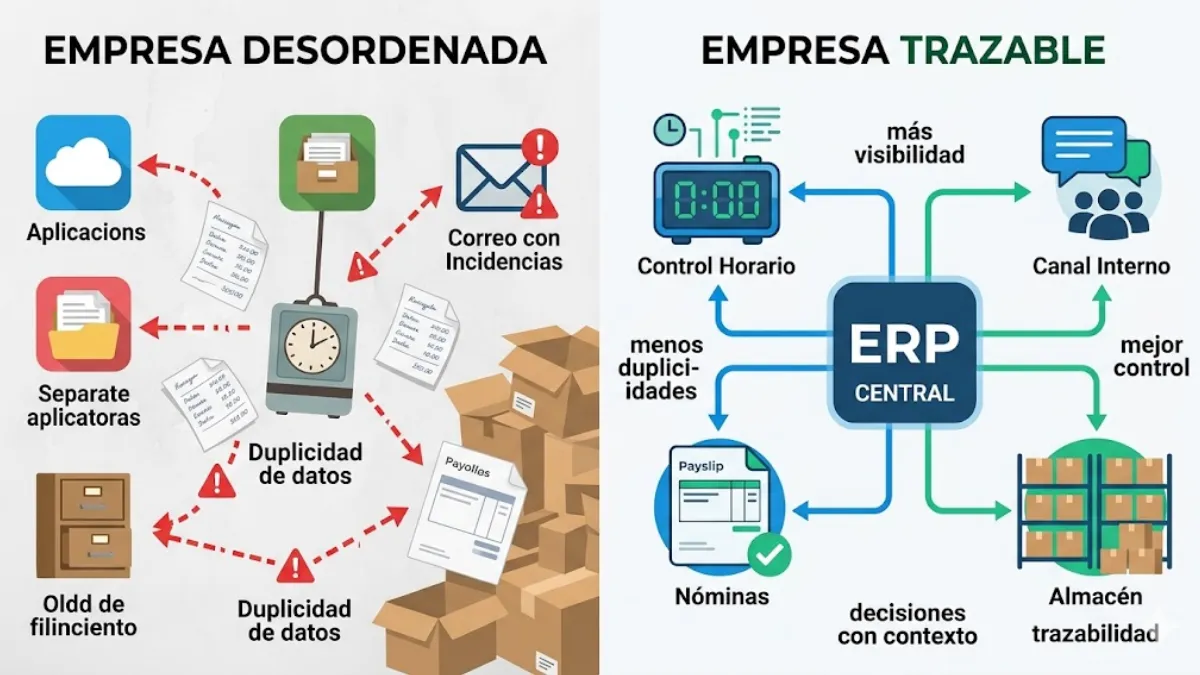 de empresa desordenada a empresa trazable