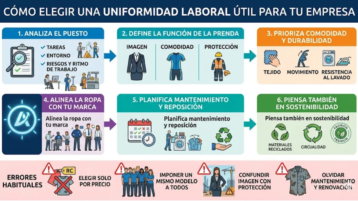 elegir uniformidad util para tu empresa
