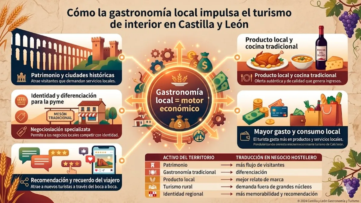 gastronomía local para impulsar el turismo en Castilla y León