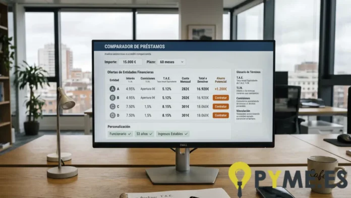 opiniones de CREDISCORE sobre el papel del comparador de préstamos