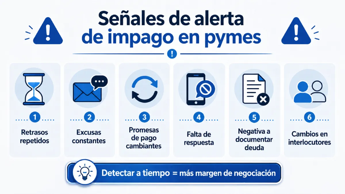 señales de alerta de impago en pymes