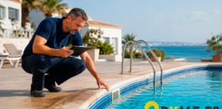 detección de fugas en piscinas de negocios turísticos antes de la temporada alta