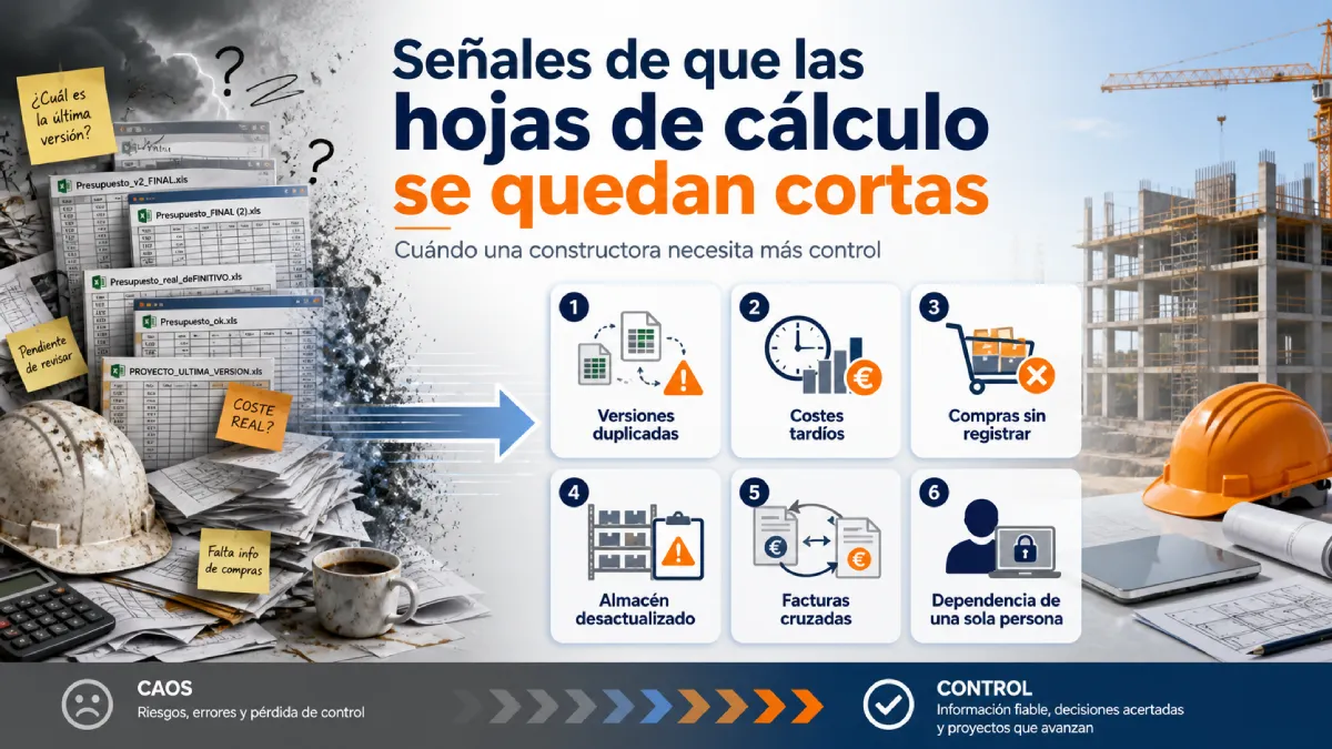 señales que las hojas de cálculo se quedan cortas infografías