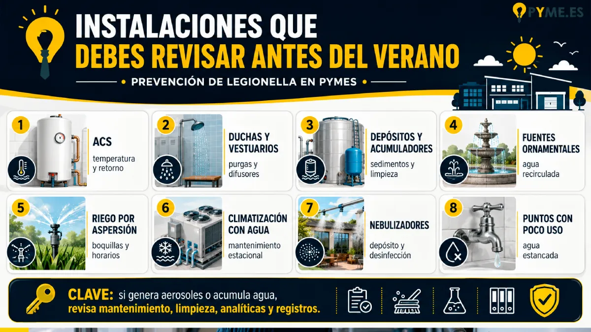 Instalaciones que debes revisar antes del verano infografía