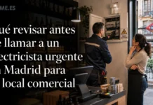 Qué revisar antes de llamar a un electricista urgente en Madrid para tu local comercial qué revisar antes de llamar a un electricista infografía