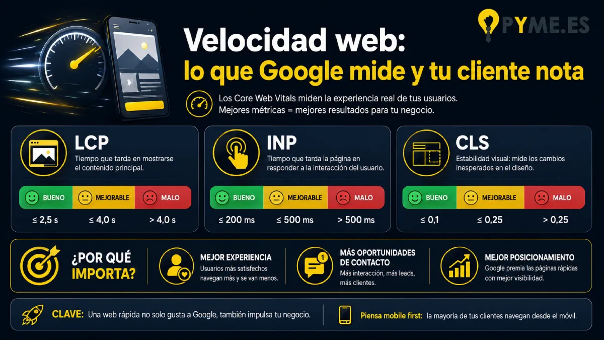 Velocidad de una web