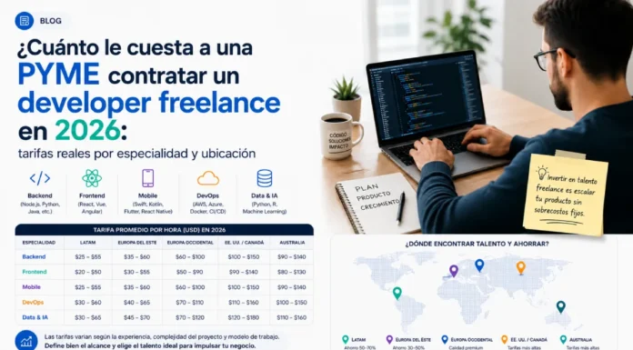 cuánto cuesta contratar un developer freelance en España en 2026