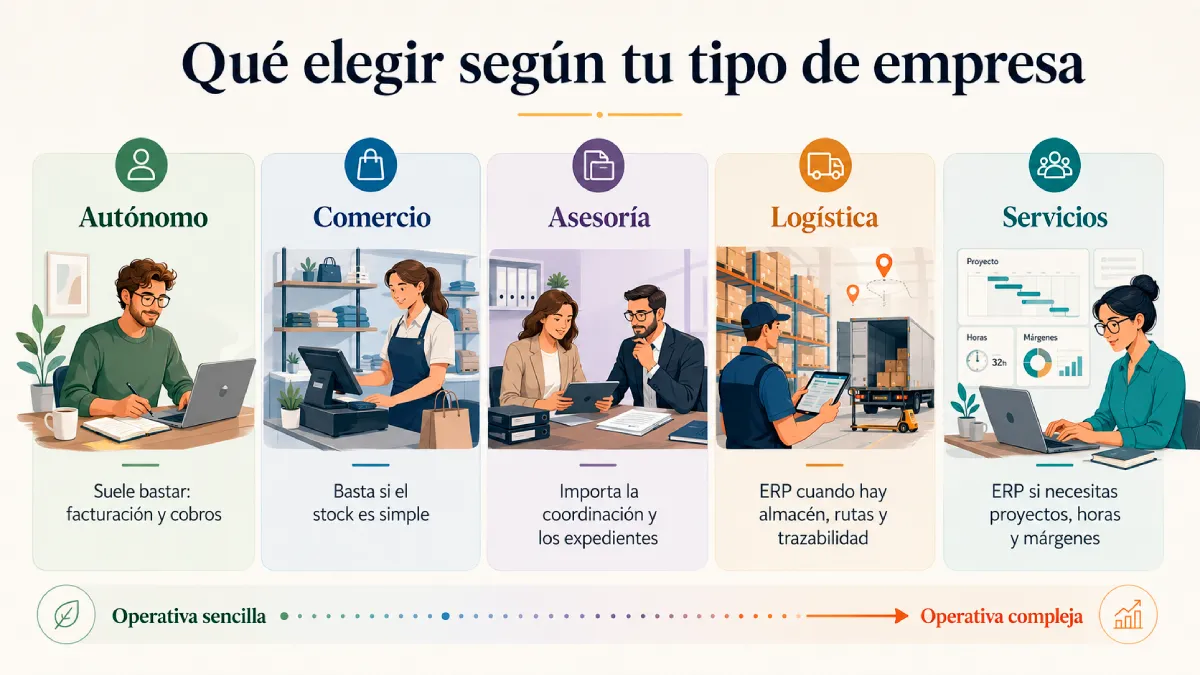 qué sistema de facturación elegir según tu tipo de empresa