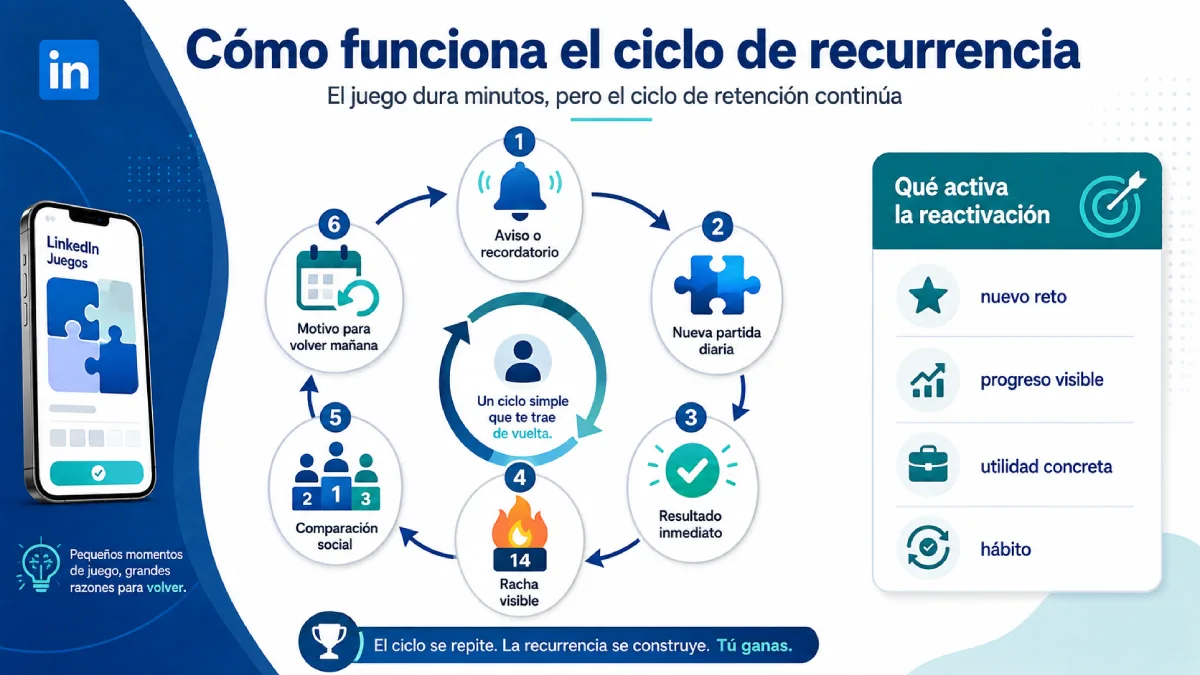 cómo funciona el ciclo de recurrencia infografía