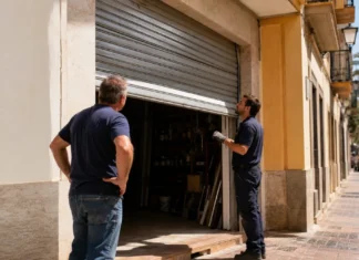 Mantenimiento de persianas en locales de Málaga en pleno verano: cómo evitar cierres, retrasos y averías caras qué revisar si la persiana de un local falla en verano en Málaga