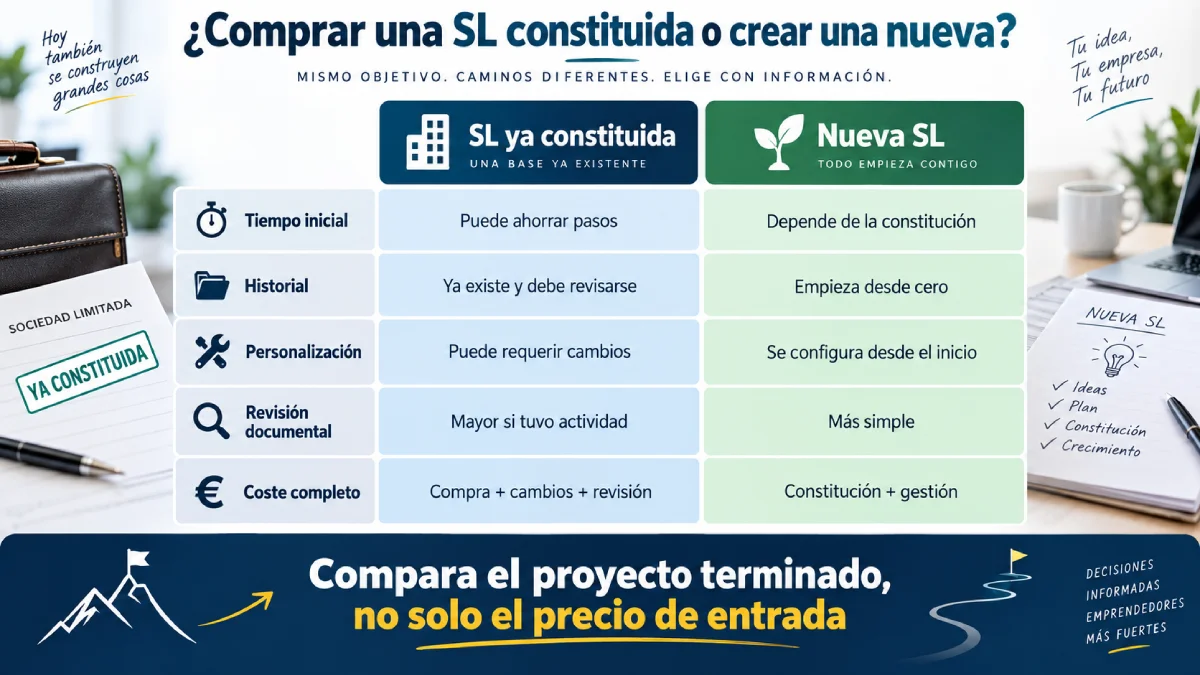 cómprar una sl construiida o crear una nueva infografía