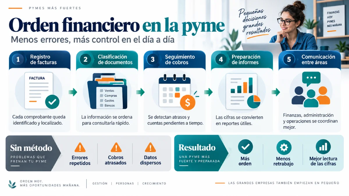 orden financiero en la pyme infografía