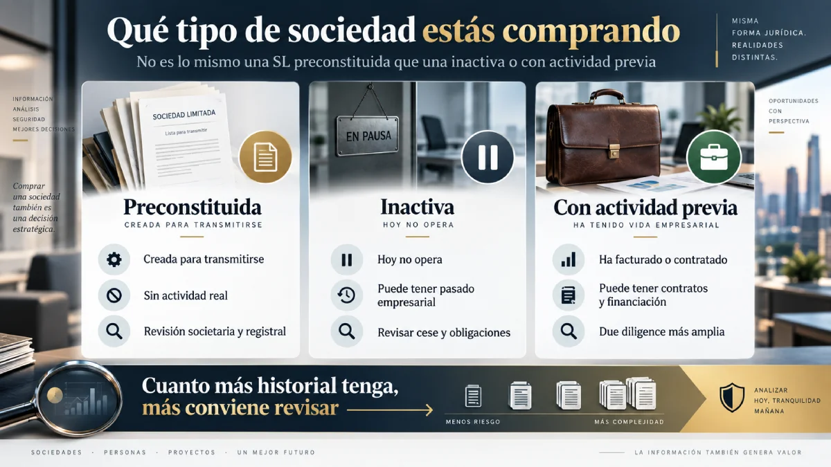 qué tipo de sociedad estás comprando infografía