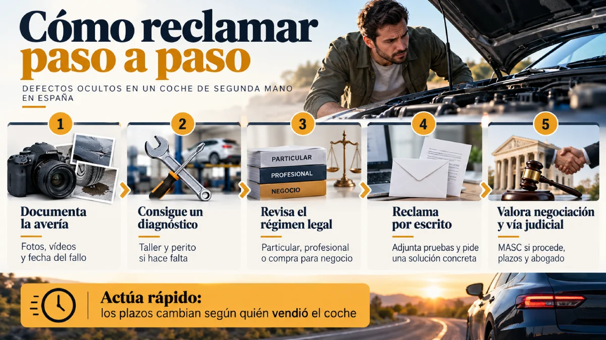 cómo reclamar paso a paso infografía
